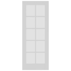 Image of Wickes Canterbury 10 Light White Primed Solid Core Door - 1981 x 686mm