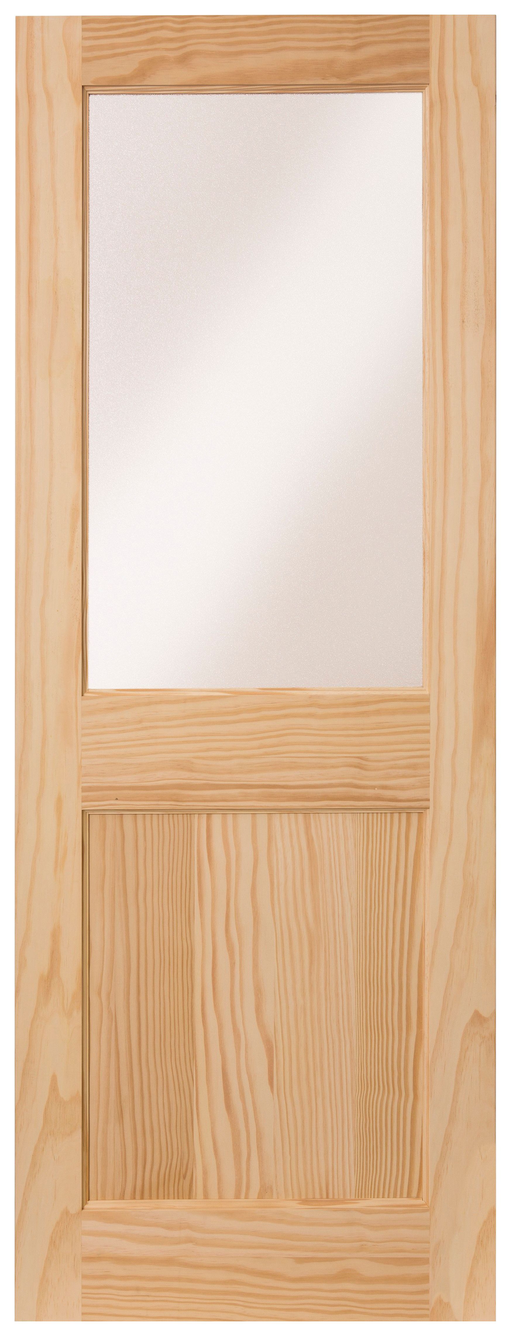 Image of Wickes Tamar External 1 Panel Glazed Pine Door - 2032 x 813mm