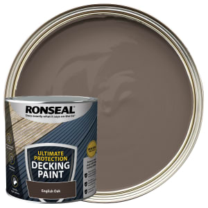 Ronseal Ultimate Protection English Oak Decking Paint - 2.5L