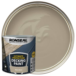 Ronseal Ultimate Protection Warm Stone Decking Paint - 2.5L