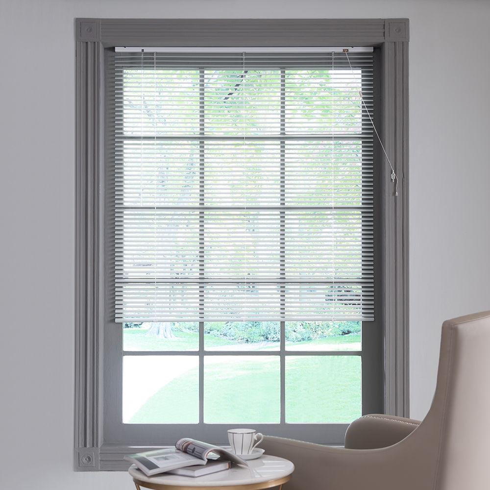 Image of Wickes 25mm PVC Venetian Blind White 90x180cm