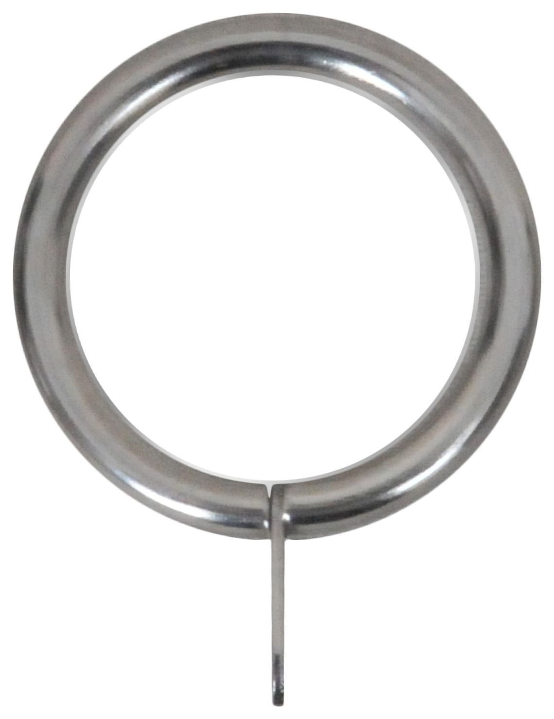 Image of Stainless Steel Effect 19mm Metal Curtain Rings - Pack of 10