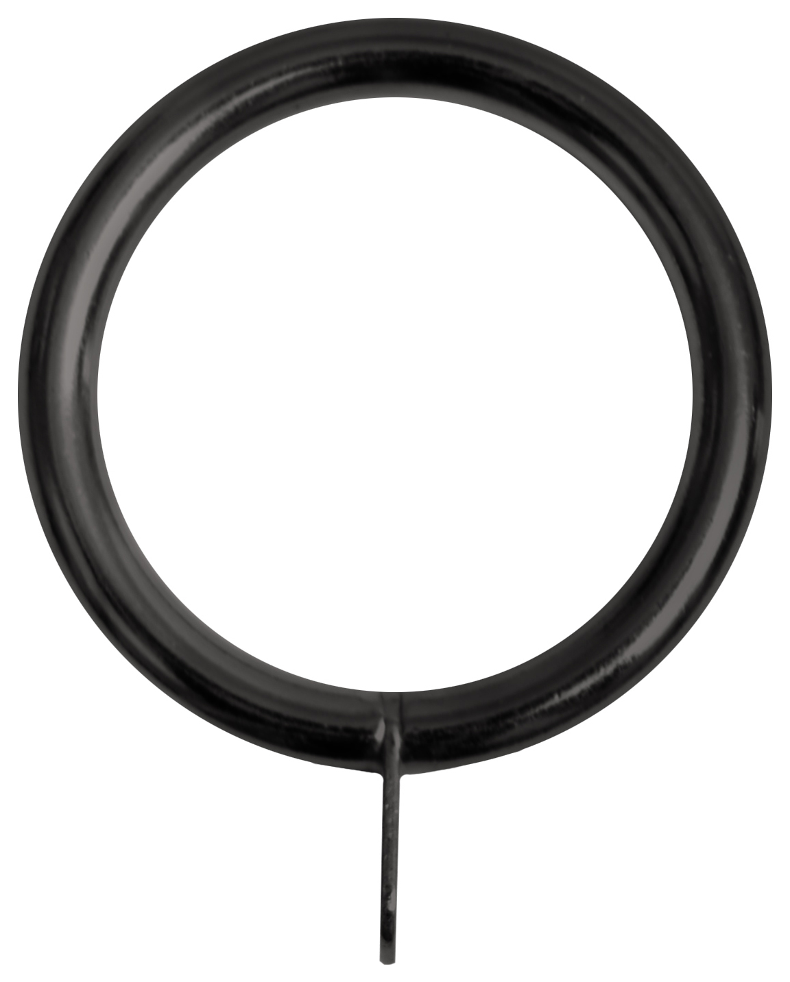 Image of Black Nickel 19mm Metal Curtain Rings - Pack of 10