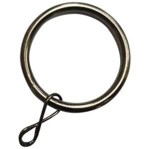 Black Nickel 19mm Metal Curtain Rings - Pack of 10