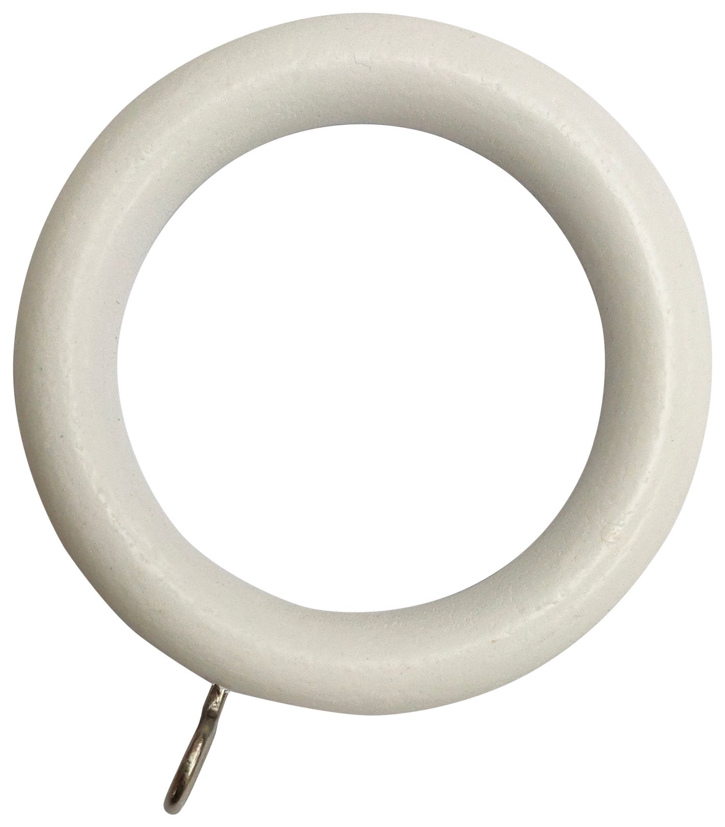 Image of Wickes 28mm Wooden Rings White 10 Pack