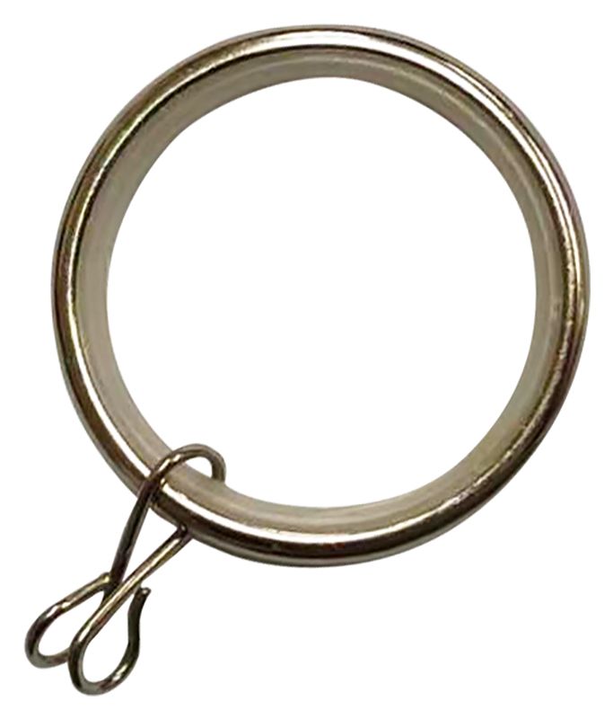 Wickes 28mm Metal Rings Stainless Steel Effect 10 Pack