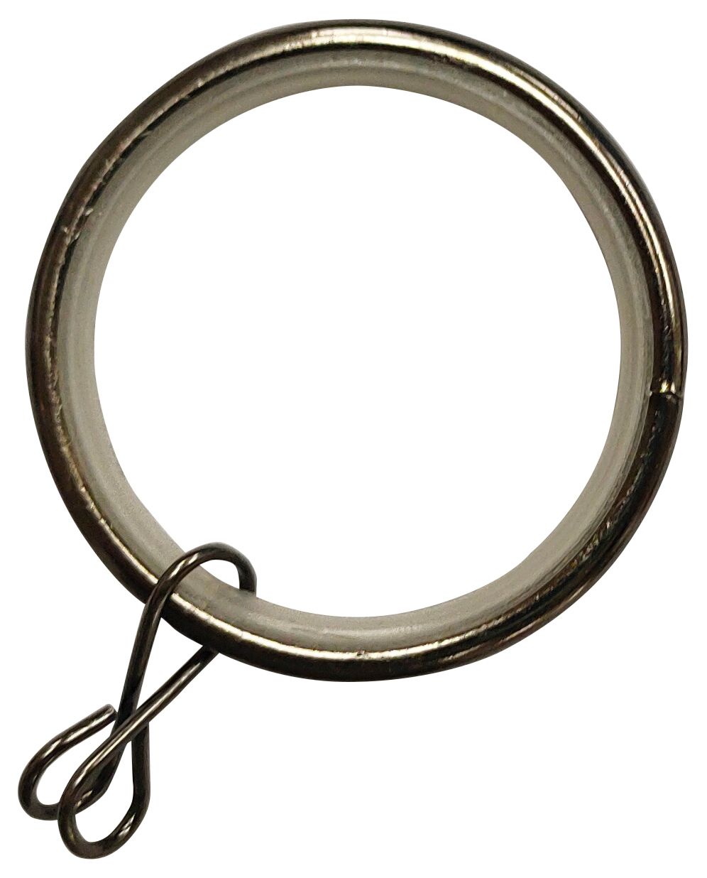 Image of Black Nickel 28mm Metal Curtain Rings - Pack of 10