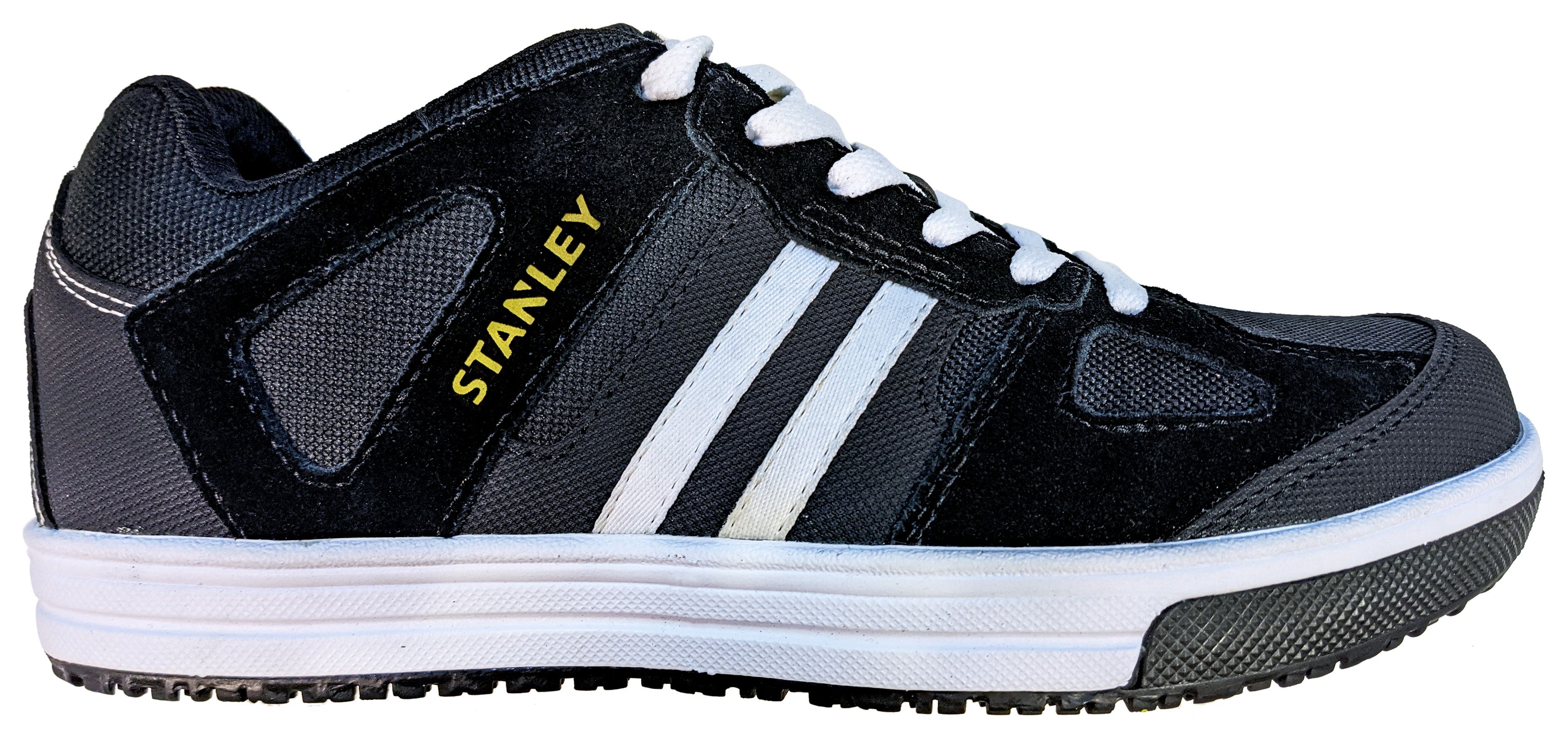 Stanley Atlas Low Safety Trainers Black & White Stripe