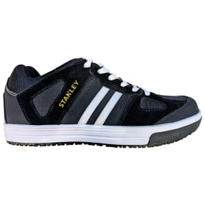Stanley Atlas Low Safety Trainers Black & White Stripe