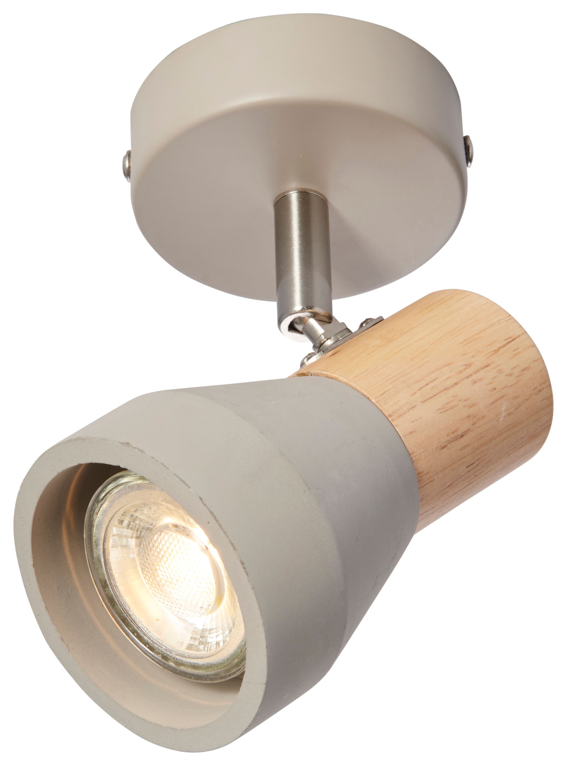 Comet Single Spotlight Light - Grey