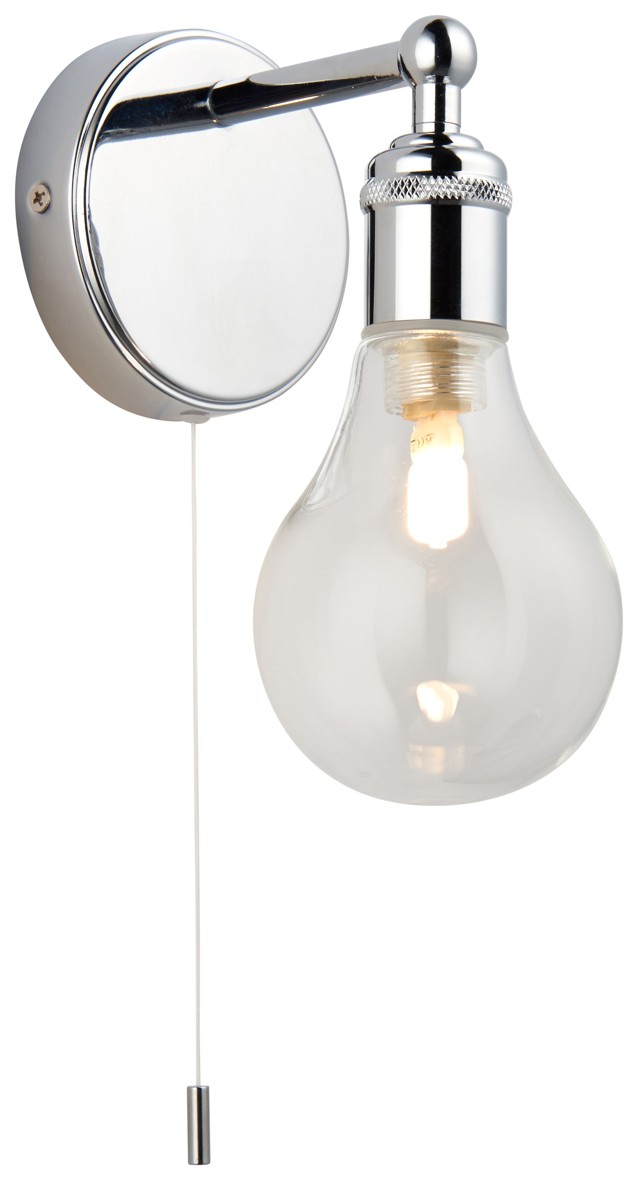Image of Viera Exposed Bulb Light - Chrome