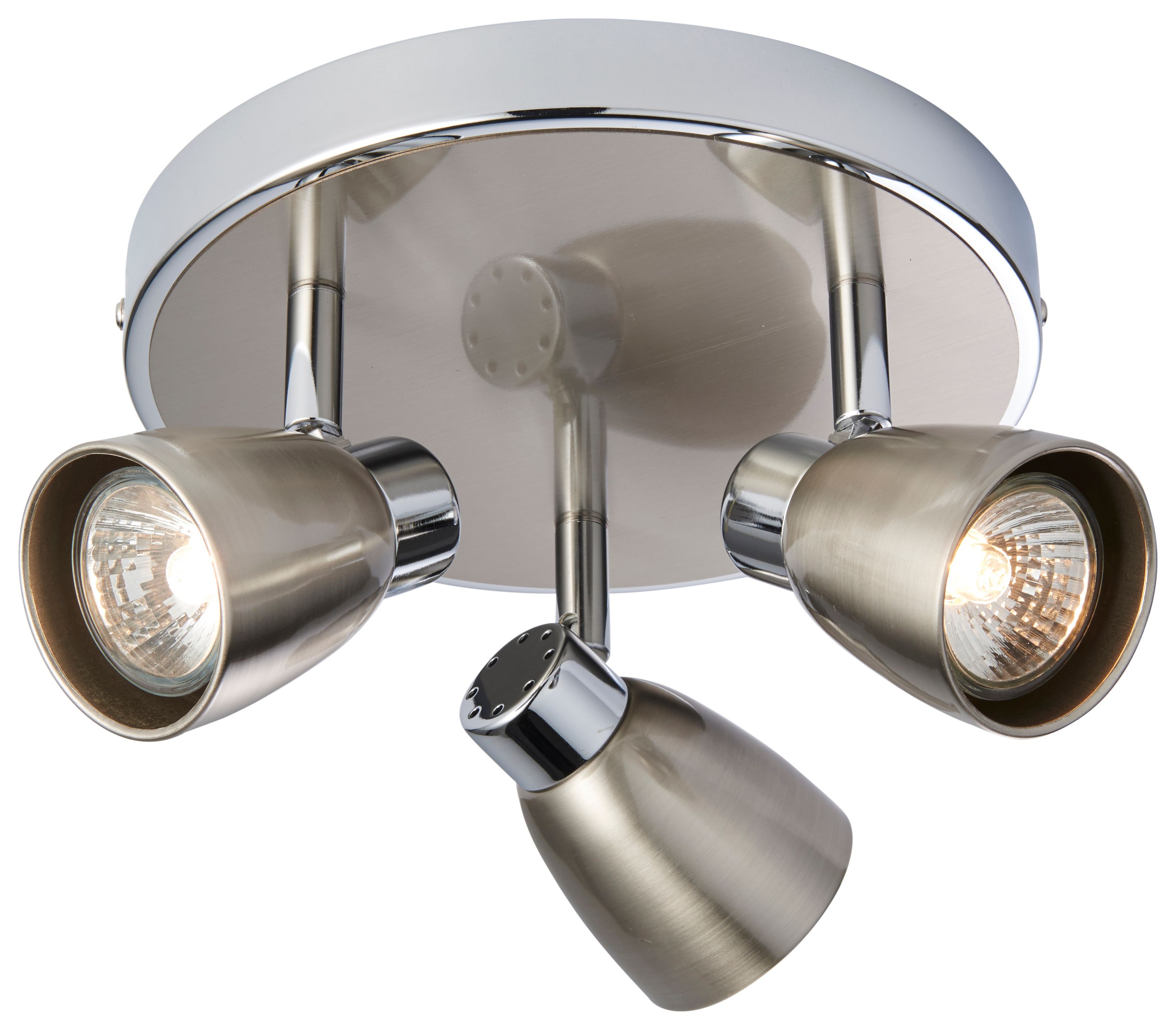 Image of Major 3 Spot Light Plate - Chrome