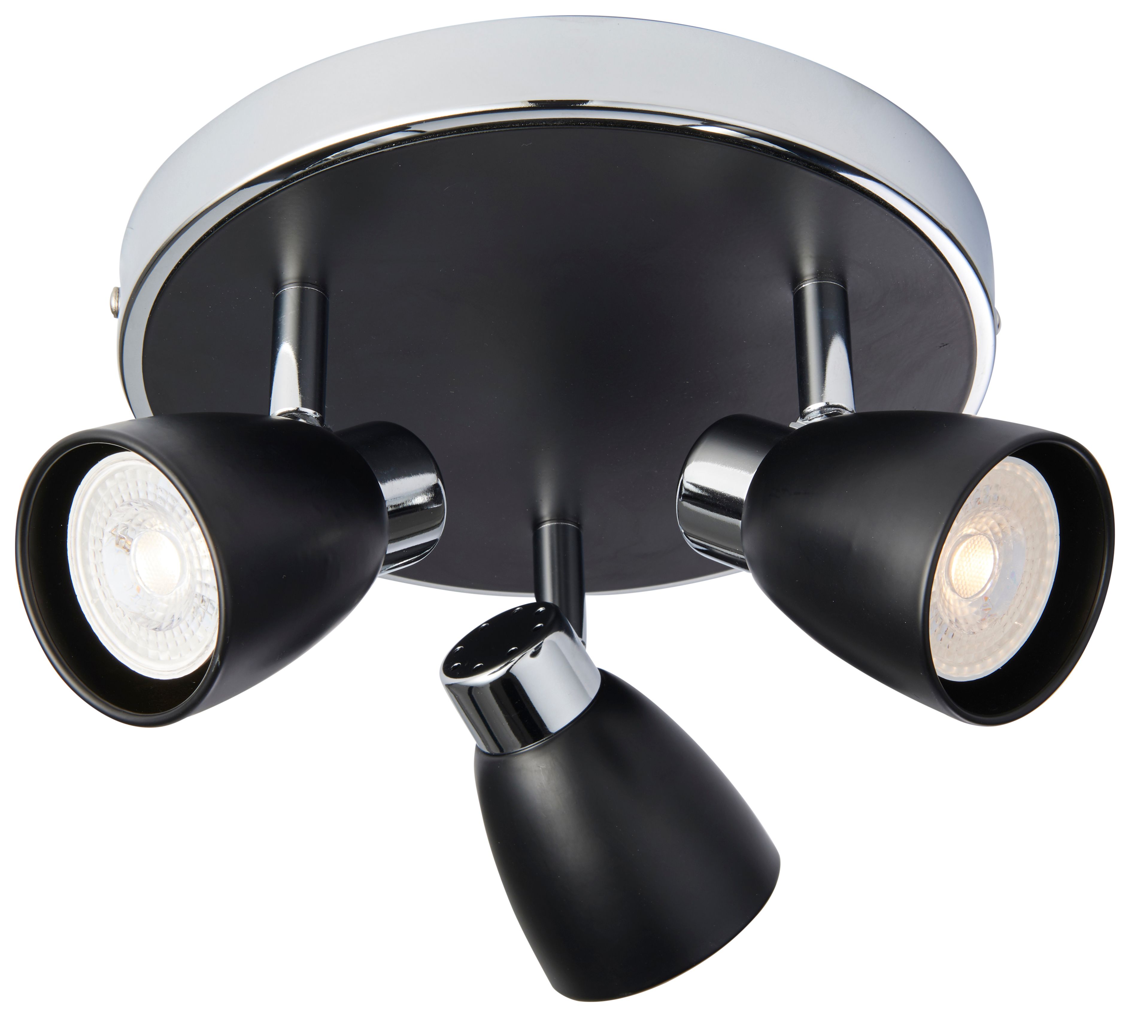 Major 3 Spot Light Plate - Black