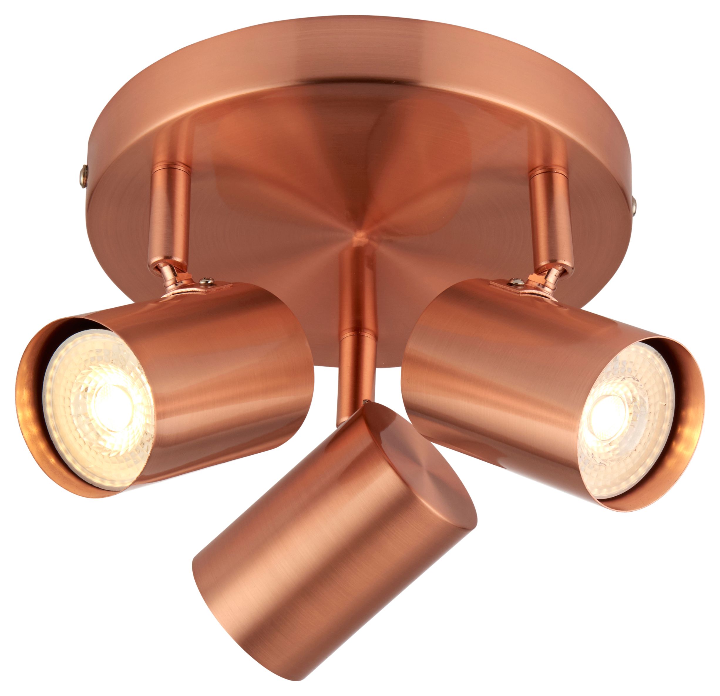 Image of Tour 3 Plate Light - Copper
