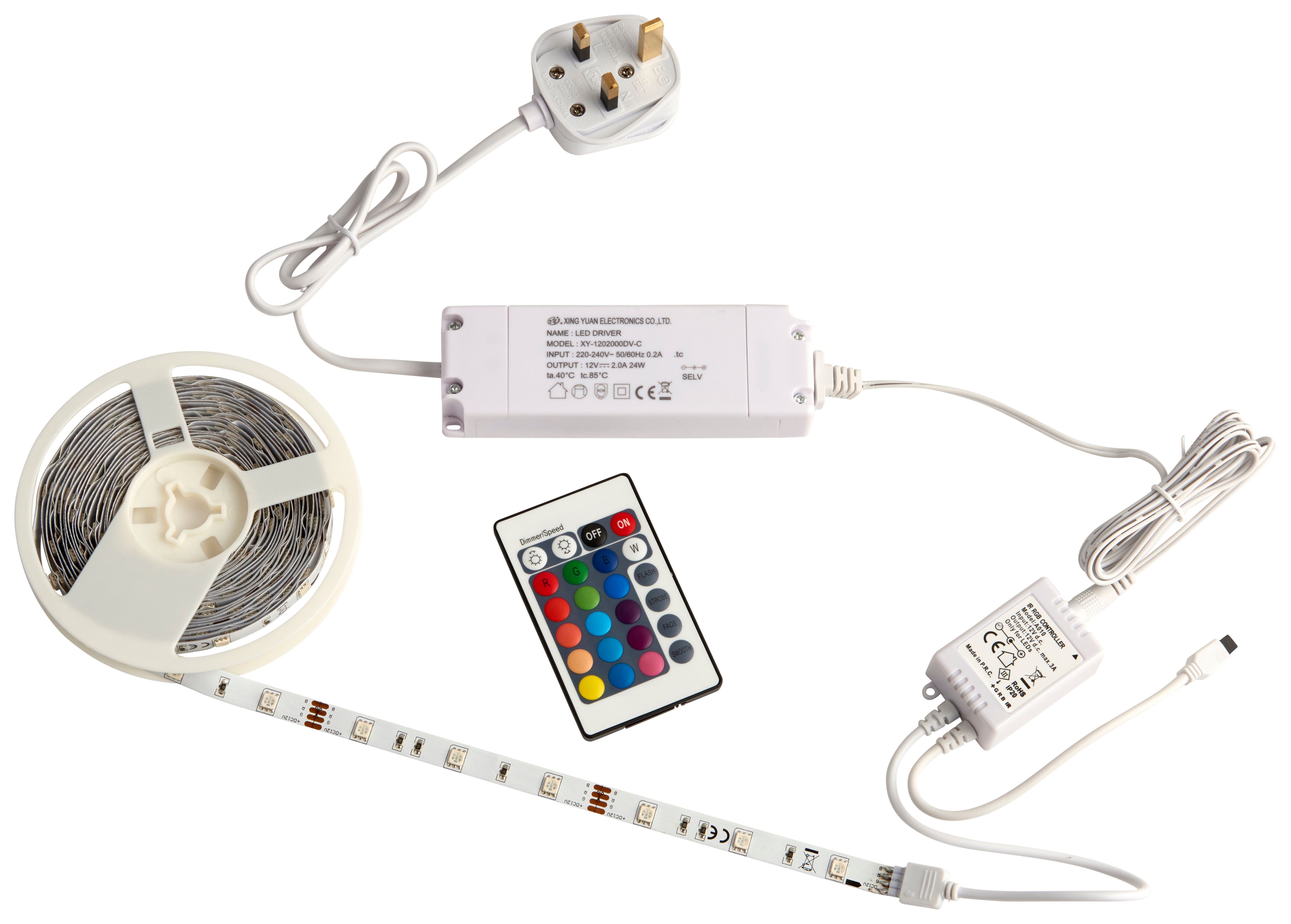 Extrastar LED Strips Light with Remote Control, power by USB, 3M