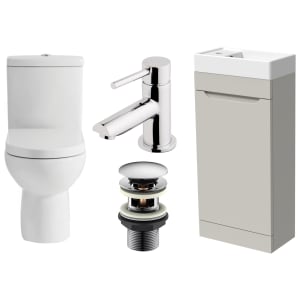 Malmo Contemporary Cloakroom Suite Package