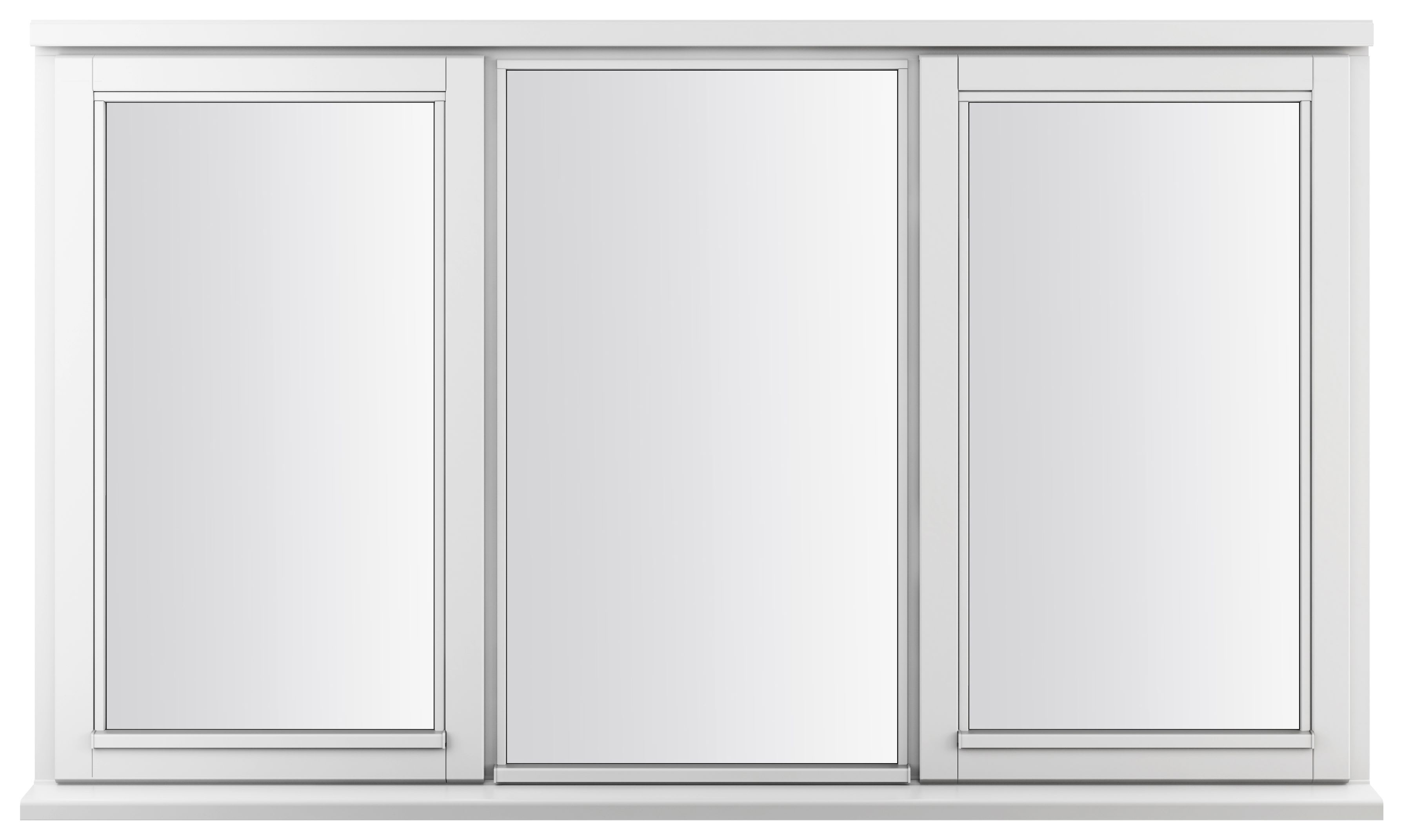 White Double Glazed Timber Casement Window - 3-Lite