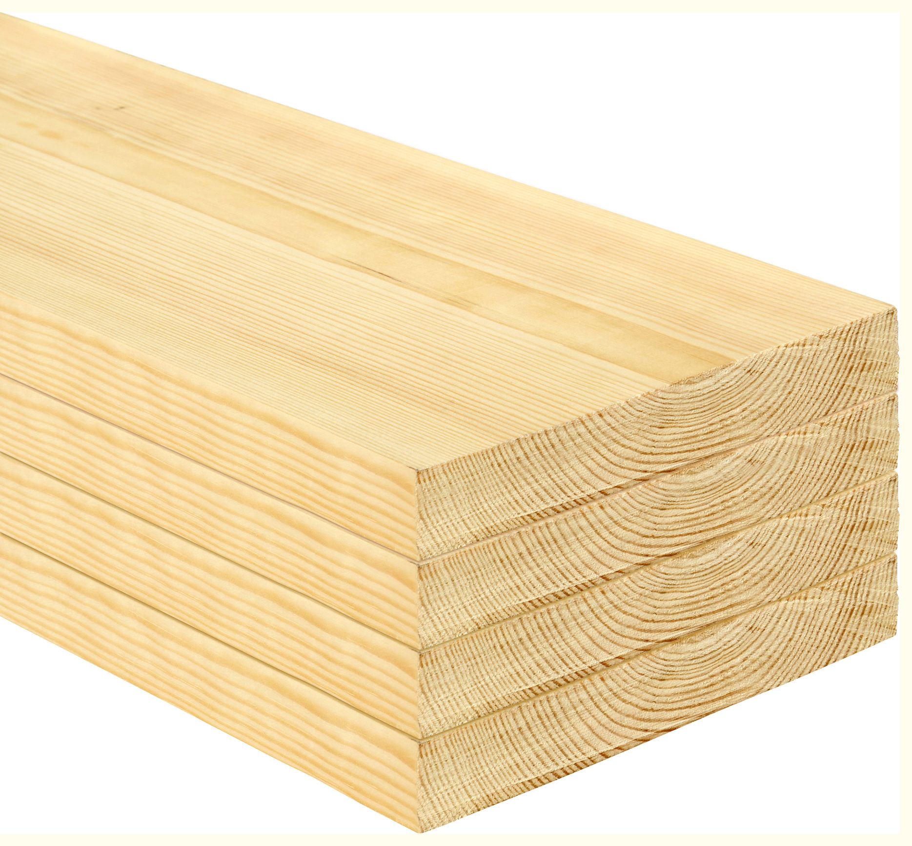 Wickes Redwood PSE Timber - 20.5 x 144 x 2400mm - Pack of 4