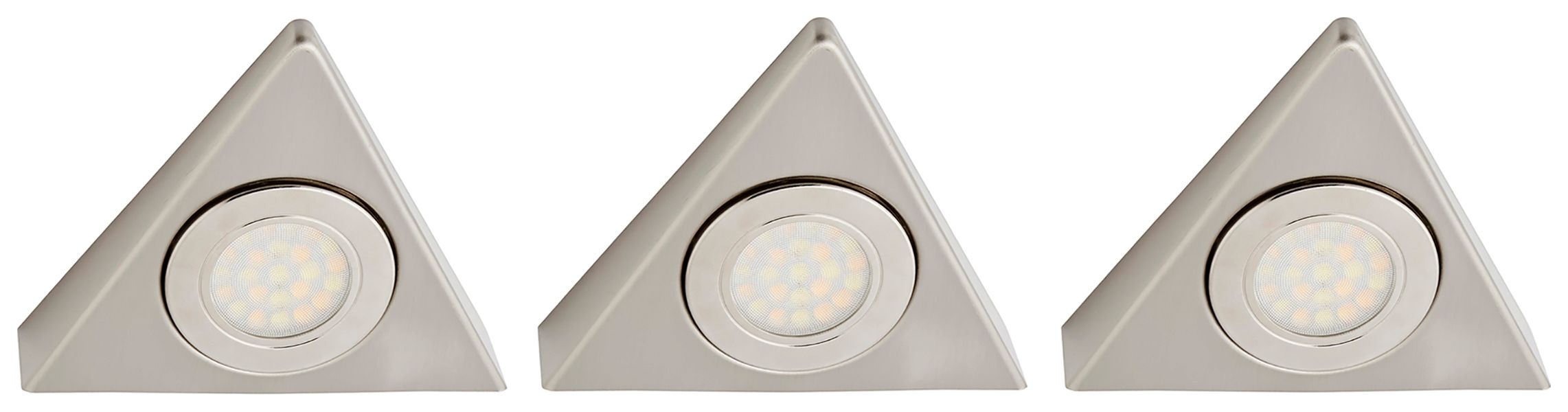 Image of Culina Faro 1.5W CCT LED Triangular Cabinet Lights - Pack of 3