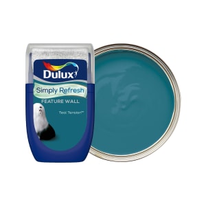Dulux Simply Refresh One Coat Feature Wall Paint - Teal Tension Tester Pot - 30ml