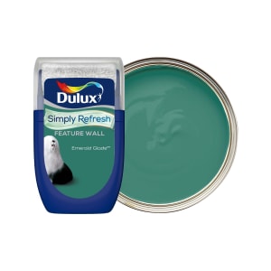 Dulux Simply Refresh One Coat Feature Wall Paint - Emerald Glade Tester Pot - 30ml