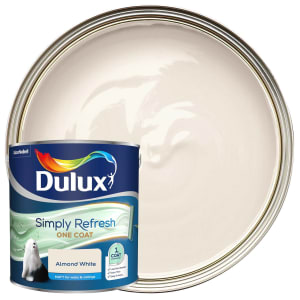Dulux Simply Refresh One Coat Matt Emulsion Paint - Almond White - 2.5L
