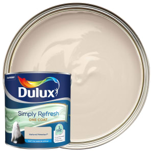 Dulux Simply Refresh One Coat Matt Emulsion Paint - Natural Hessian - 2.5L