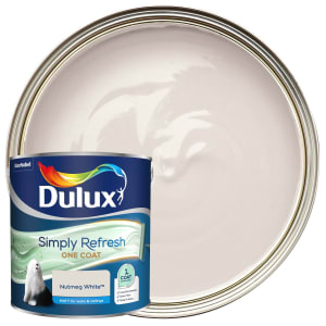 Dulux Simply Refresh One Coat Matt Emulsion Paint - Nutmeg White - 2.5L