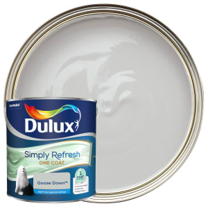 Dulux Simply Refresh One Coat Matt Emulsion Paint - Goose Down - 2.5L