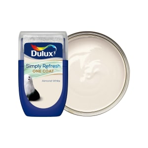 Dulux Simply Refresh One Coat Paint - Almond White Tester Pot - 30ml