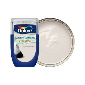 Dulux Simply Refresh One Coat Paint - Nutmeg White Tester Pot - 30ml
