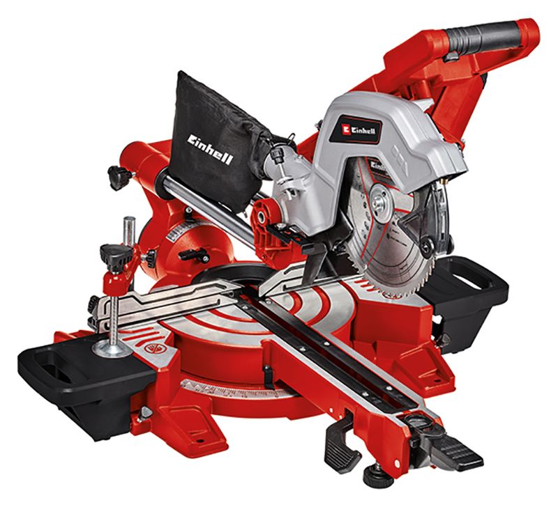 Image of Einhell Expert TE-SM 216 Dual 216mm Corded Double Bevel Sliding Mitre Saw - 1800W