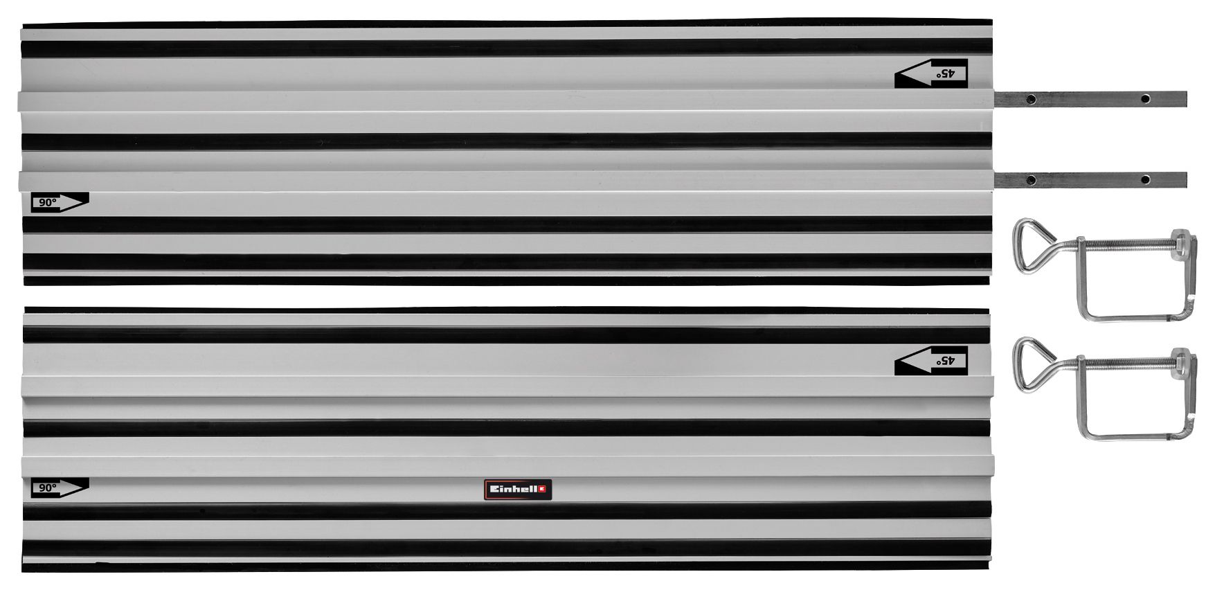 Einhell Expert Aluminium Guide Rail Saw Accessory - 2 x 1000mm
