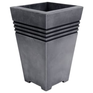 Tall Square Milano Pewter Planter