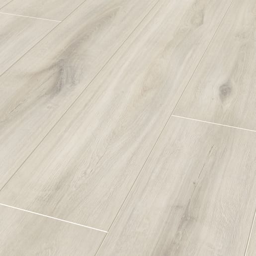 Berwick White Oak 12mm Moisture, White Wood Plank Laminate Flooring