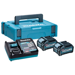 Image of Makita 191K01-6 XGT 40Vmax 2 x 4.0Ah Batteries & Charger Kit