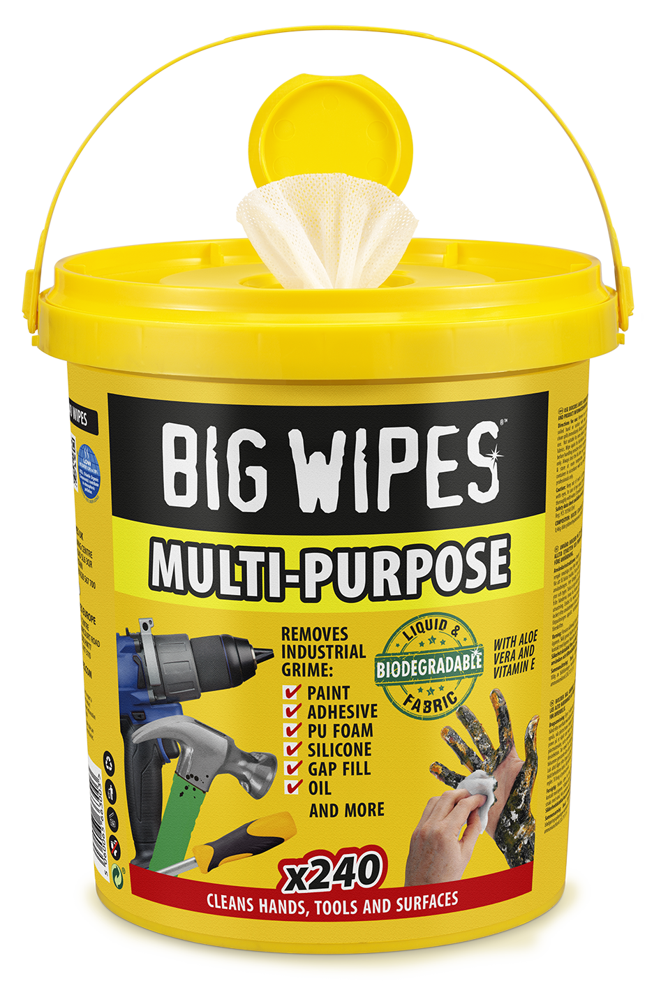 Image of Big Wipes Trade Cleaning Wipes - Bucket of 300