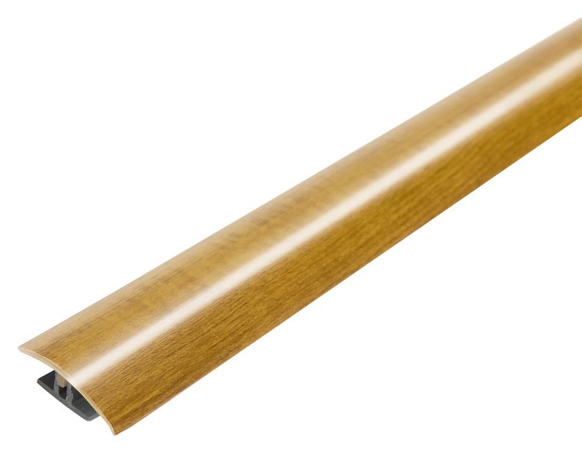 High Gloss Medium Oak Variable Height Threshold Bar - 0.9m
