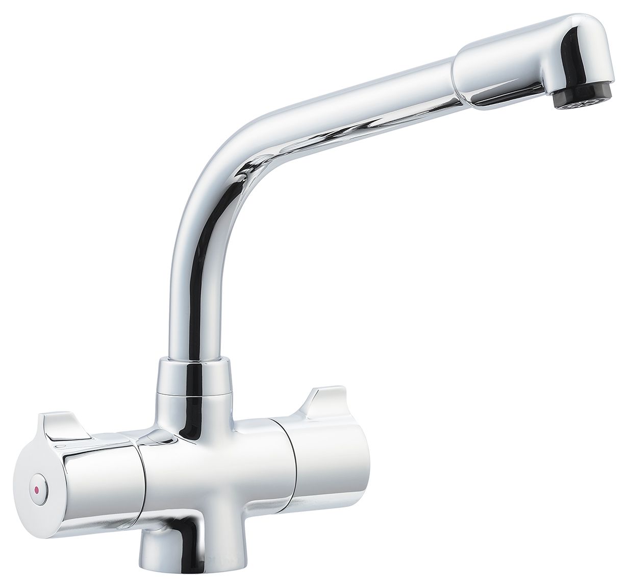 Image of Abode Dual Handle Kitchen Tap - Chrome