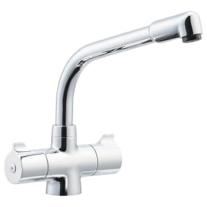 Image of Abode Dual Handle Kitchen Tap - Chrome