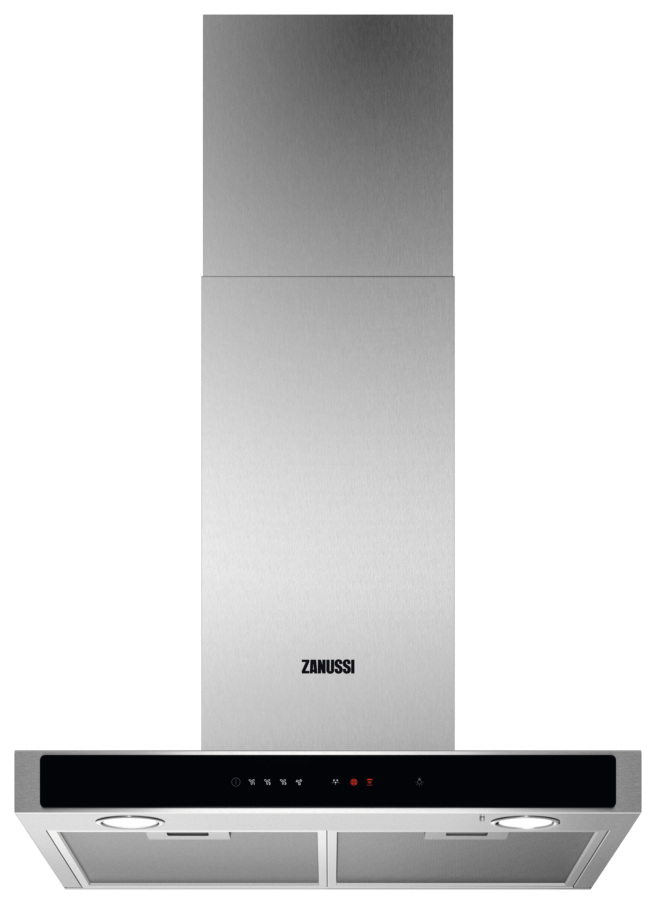 Image of Zanussi ZFT916Y T Box 60cm Chimney Hood - Stainless Steel