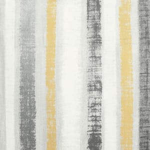 Artistick Ochre & Grey Painted Stripe Self Adhesive Wallpaper - 6m x 53cm
