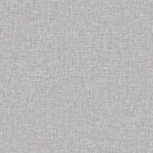Artistick Linen Texture Mid Grey Self Adhesive Wallpaper - 6m x 53cm