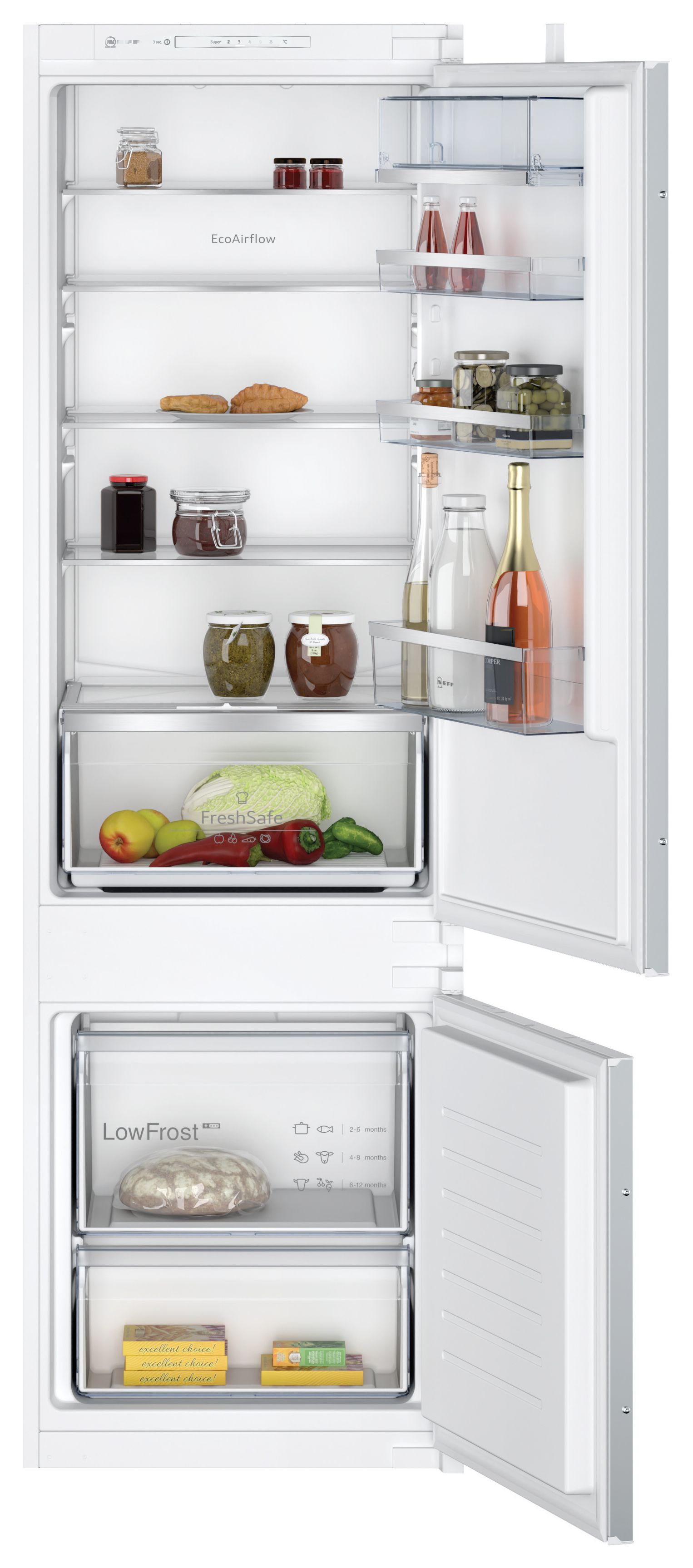 NEFF KI5872SE0GN N50 70/30 Fridge Freezer - White