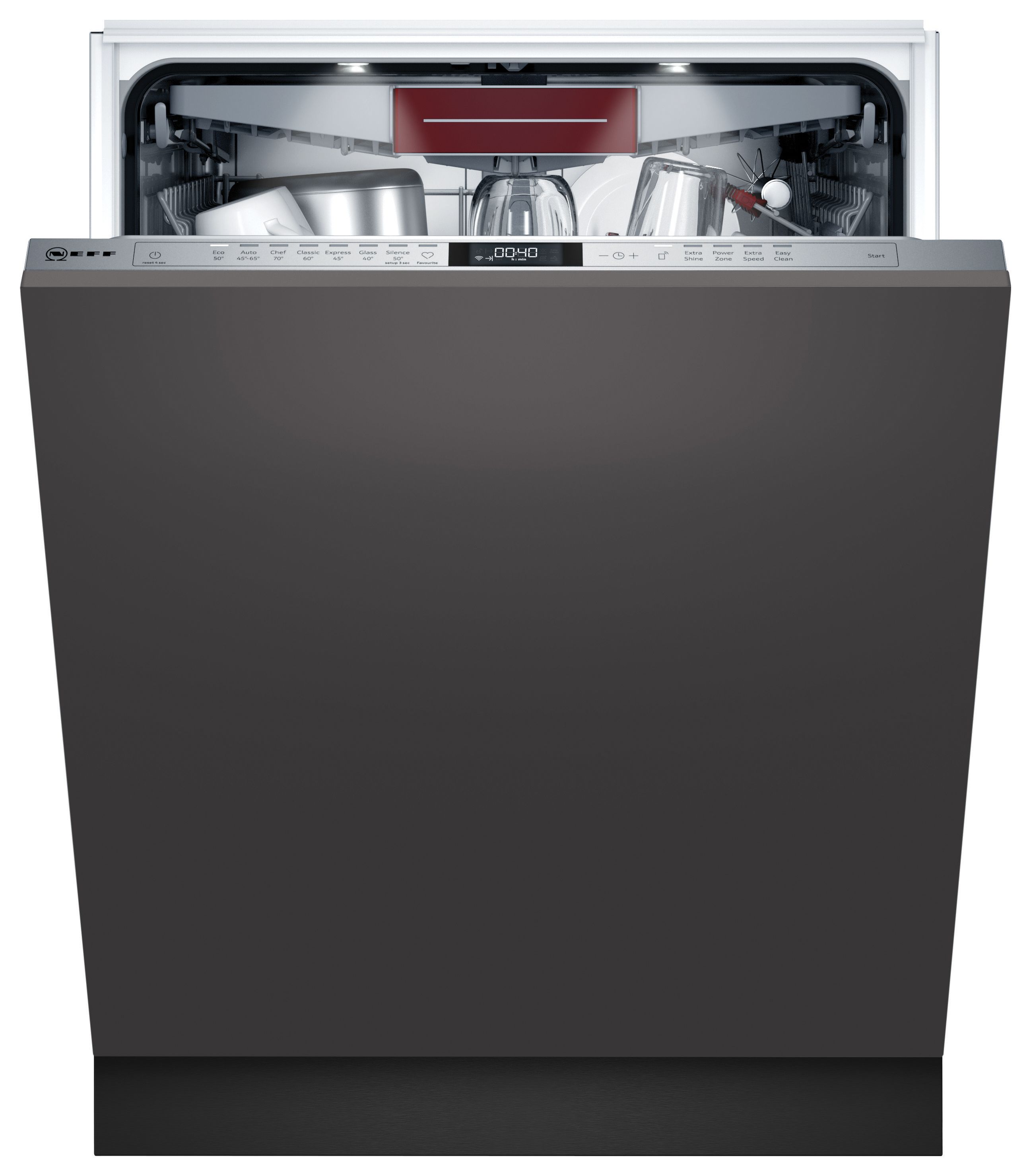 Image of NEFF S187ECX23G N70 60cm Built-In Dishwasher with Home Connect - Graphite