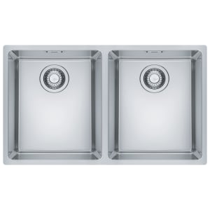 Image of Franke Maris 2 Bowl Kitchen Sink - Stainless Steel