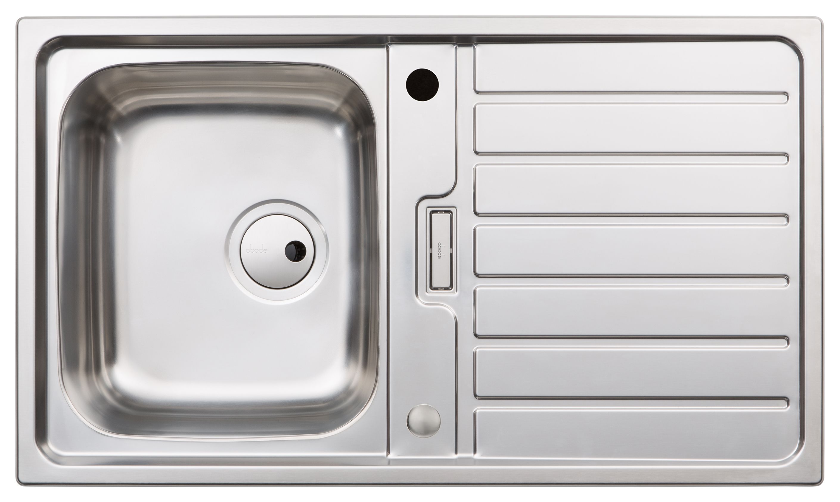 Abode Neron 1 Bowl Compact Kitchen Sink - Stainless Steel