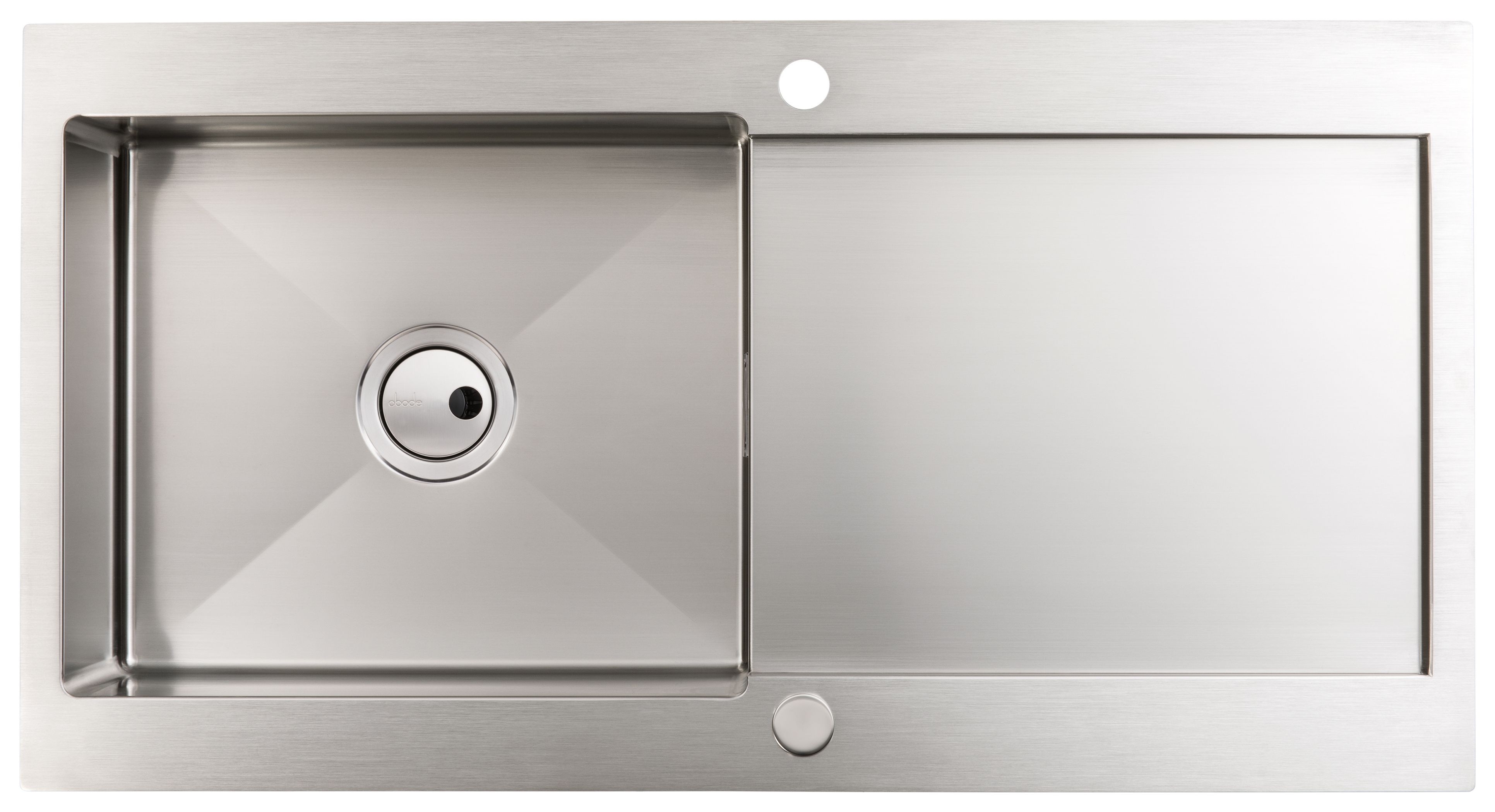 Abode Verve 1 Bowl Kitchen Sink - Stainless Steel