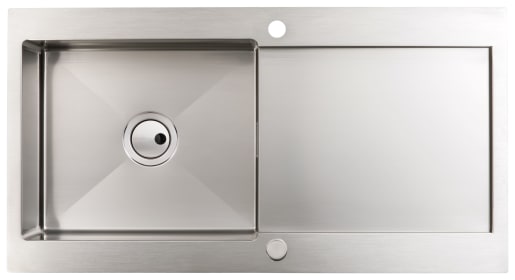 Abode Verve 1 Bowl Kitchen Sink - Stainless