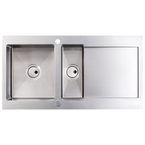 Abode Verve 1.5 Bowl Kitchen Sink - Stainless Steel